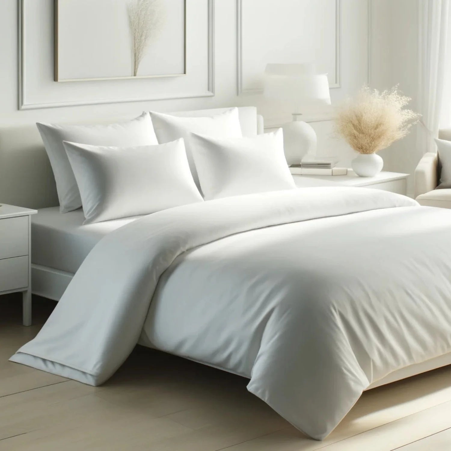 Bamboo Duvet Cover + 2 Shams Set – Silky Soft & OEKO-TEX Certified