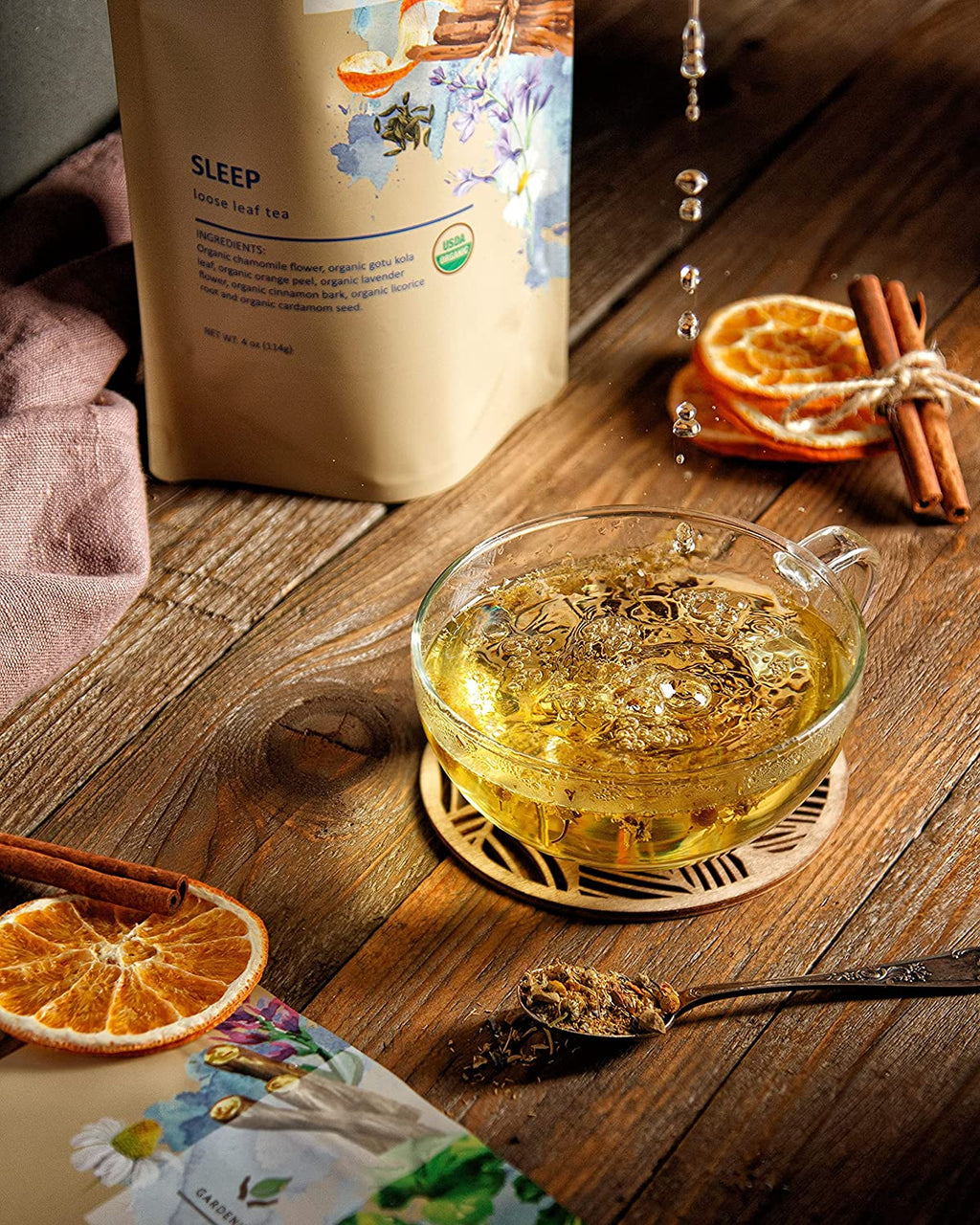 Sleep Tea – Organic Chamomile, Lavender & Gotu Kola Evening Blend