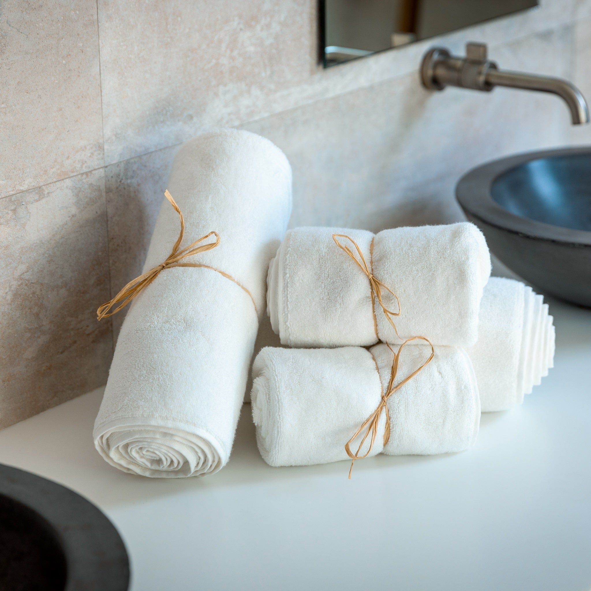 Luxury Organic Bath Towel Set – 6-Piece GOTS Certified Turkish Cotton