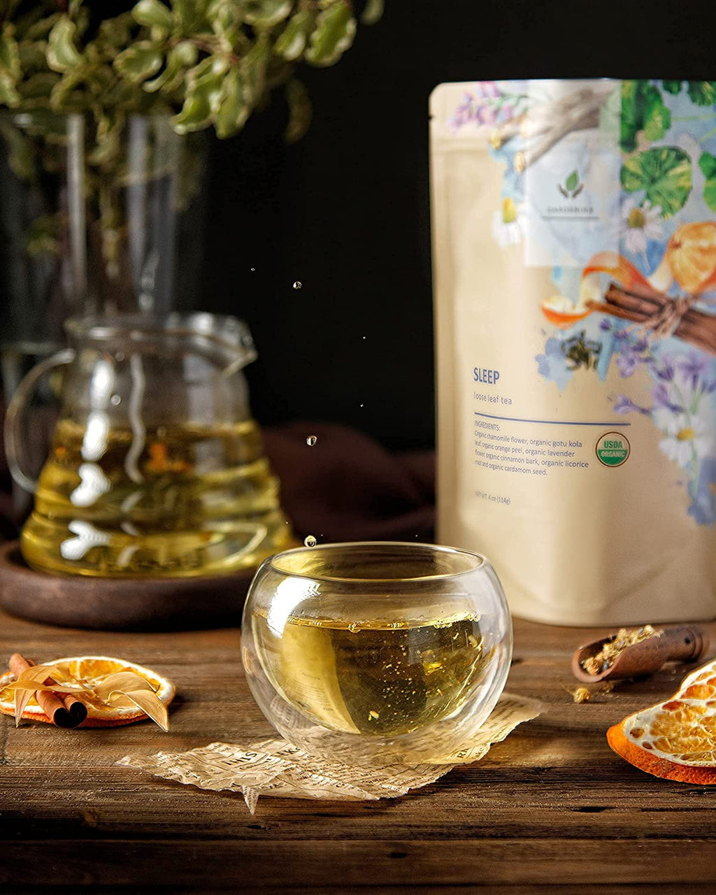 Sleep Tea – Organic Chamomile, Lavender & Gotu Kola Evening Blend